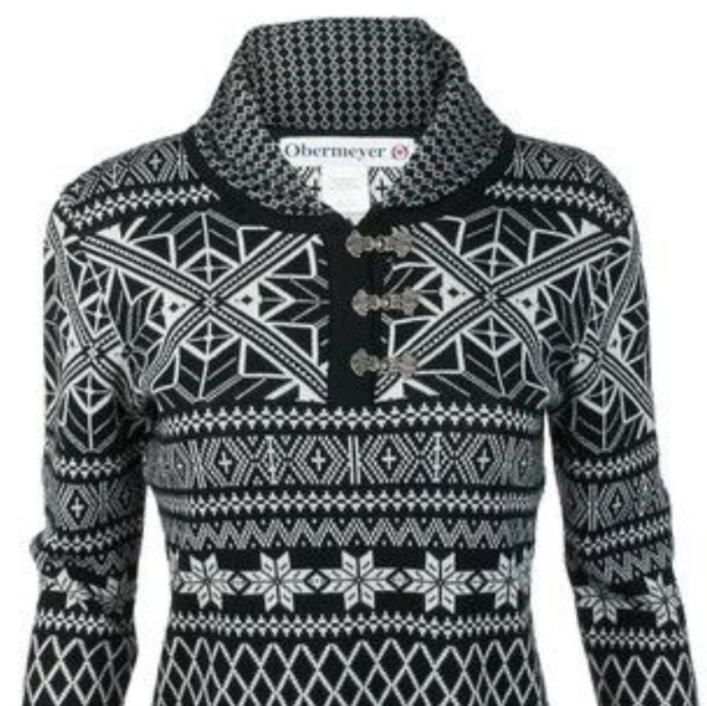 Small Black Obermeyer Cabin Sweater